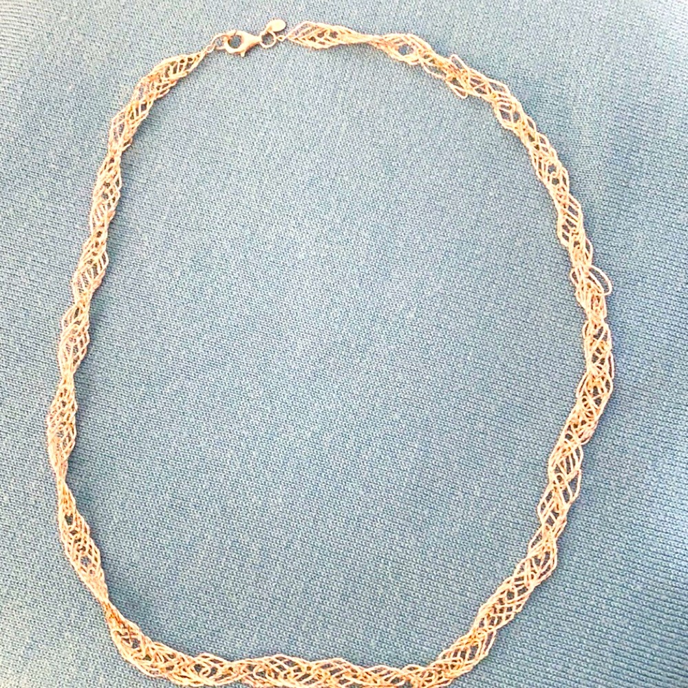 Italian sterling silver 24” necklace